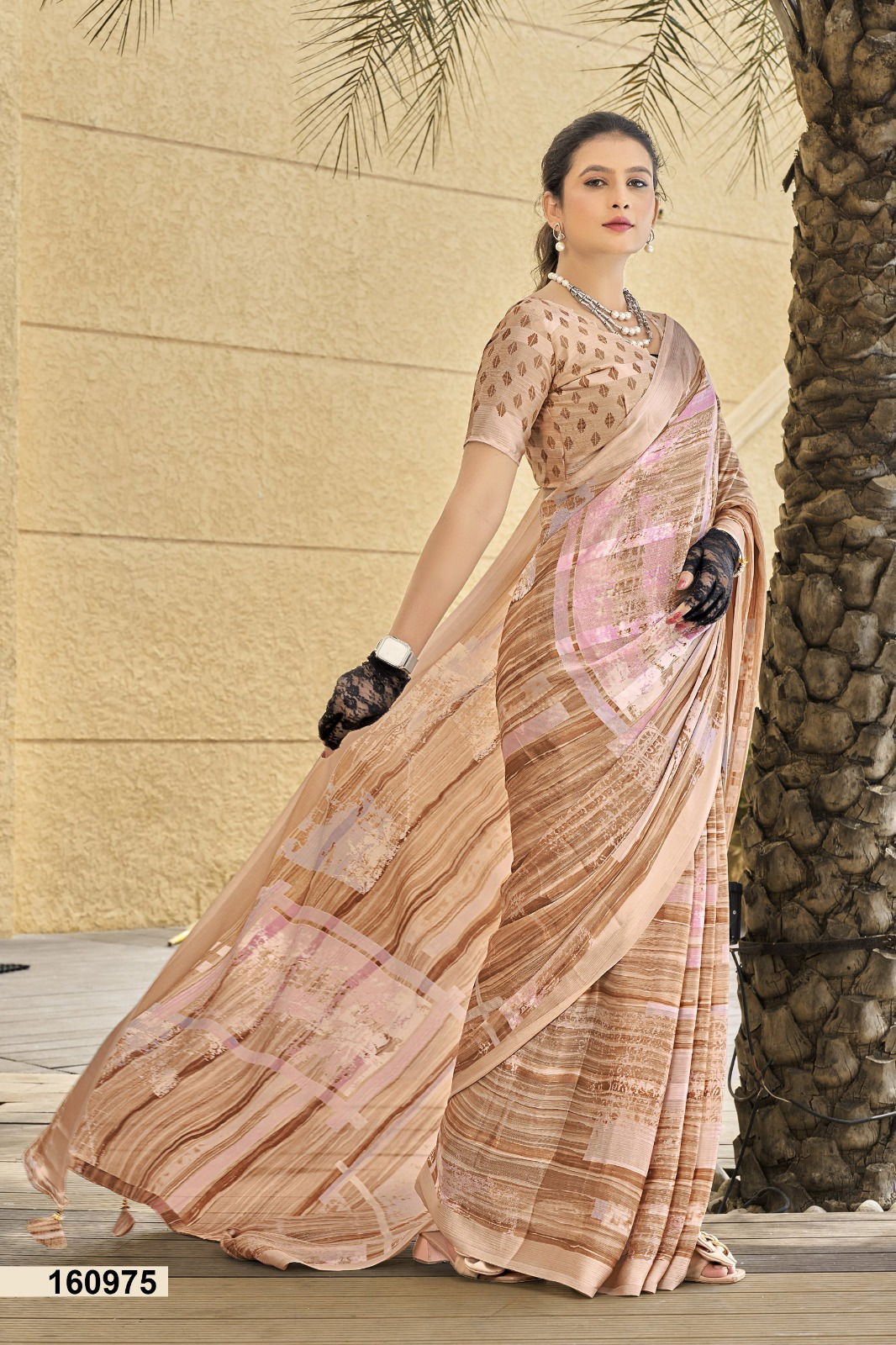 Isckon By Vallabhi Printed Georgette Sarees Wholesale Price In Surat